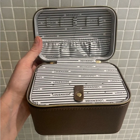 Louenhide Brown Jewelry Case Jilly box - Picture 2 of 6